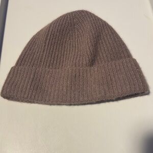 Aritzia Taupe Cashmere Beanie